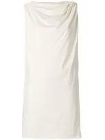 Rick Owens Drkshdw Draped Detail Shift Dress