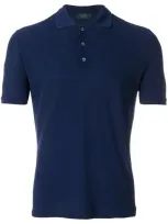 Zanone Polo In Blue Ice Pique