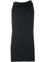 Rick Owens Drkshdw Toga Tunic Dress In Black