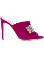 Chloe Gosselin Sienna Embellished Mules - Pink