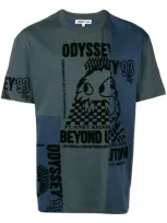 Mcq By Alexander Mcqueen Deconstructed Odyssey T-shirt In Blue