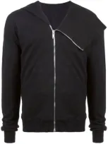 Rick Owens Drkshdw Draped Shoulder Hoodie In Black