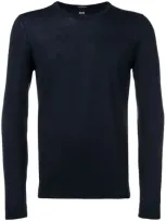 Hugo Boss Crew Neck Jumper In Blue