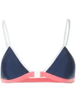 Duskii Cosmo Clasp Bikini Top In Blue