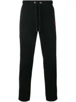 Mcq By Alexander Mcqueen 'fanclub' Patch Track Pants In Black