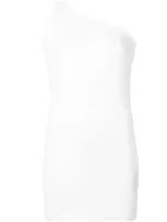 Rick Owens Drkshdw One Shoulder Top In White