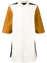 Rick Owens Drkshdw Colour Block Shirt In Black