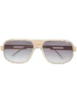 Cazal Pilot-frame Sunglasses In Gold