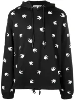 Mcq By Alexander Mcqueen Mcq Alexander Mcqueen Swallow Print Hoodie In Black