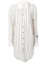 Barrie Stripe Knitted Shirt Dress In Multicolor