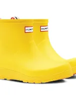 Hunter Women's Original Short Play Wedge Rain Boots In Yellow