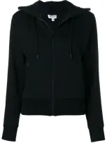 Kenzo Zipped Hooded Jacket In Black