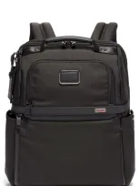 Tumi Black Alpha 3 Slim Solutions Brief Backpack In Dark Gray