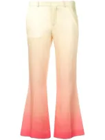 Each X Other Rainbow Cropped Satin Trousers In Multicolor