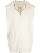 Rick Owens Drkshdw Sleeveless Gimp Hoodie - White