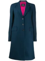 Ps By Paul Smith Coat Single Breasted 3 Buttons In Indig