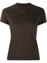 Rick Owens Drkshdw Round-neck T-shirt In Brown