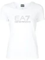 Ea7 Pearls Logo T In White