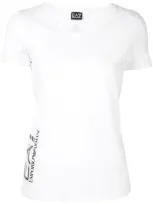 Ea7 Logo T-shirt In White