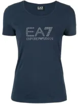 Ea7 T-shirt Mit Logo In Blue