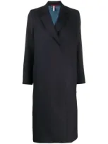 Indress Long Water Repellent Coat In Blue