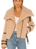 Tularosa Bailey Moto Jacket In Camel