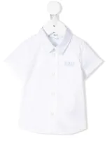 Hugo Boss Babies' Embroidered Logo Shirt In White