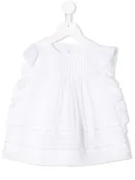 Il Gufo Kids' Frill-trim Blouse In White