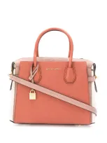 Michael Michael Kors Medium Mercer Colour-block Tote In Pink