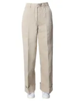 Aspesi Womens Beige Cotton Pants