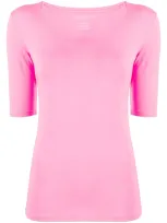 Majestic Scoop Neck 3/4 Sleeve In Pink