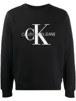 Calvin Klein Jeans Est.1978 Core Monogram Logo Sweater In Black