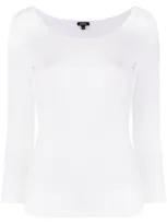 Aspesi Scoop Neck T-shirt In White