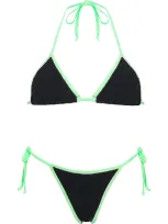 Hunza G Carmen Black Seersucker Bikini