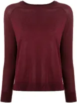 Aspesi Raglan-sleeved Sweater In Purple