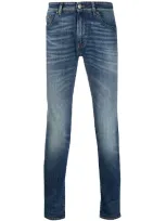 Pt01 Mid-rise Slim Fit Jeans In Blue