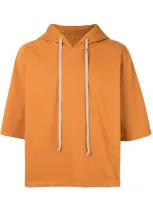 Rick Owens Drkshdw Boxy Fit Hoodie In Orange