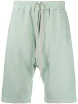 Rick Owens Drkshdw Jersey Shorts In Green