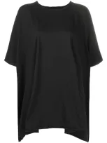 Rick Owens Drkshdw Oversized Handkerchief Hem T-shirt In Black