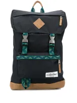 Eastpak Buckled Logo Patch Backpack In Black