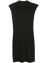 Rick Owens Drkshdw Sleeveless Knitted Dress In Black