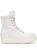 Rick Owens Drkshdw Performa Double Bumper Sneakers In White