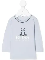 Hugo Boss Boss Pale Blue Panda Logo Baby T-shirt