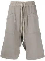 Rick Owens Drkshdw Jersey Shorts In Neutrals