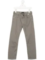 Il Gufo Kids' Slim-fit Trousers In Grey