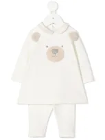 Il Gufo Babies' Teddy Bear Tracksuit In White