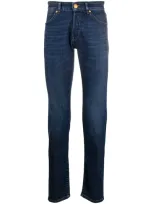 Pt01 Mid-rise Slim Fit Jeans In Blue