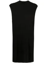 Rick Owens Drkshdw Long Cap Sleeve Vest In Black