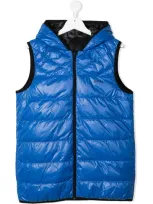 Hugo Boss Kids' Boss Blue Reversible Logo Gilet