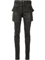 Rick Owens Drkshdw Coated Skinny Fit Jeans In Black